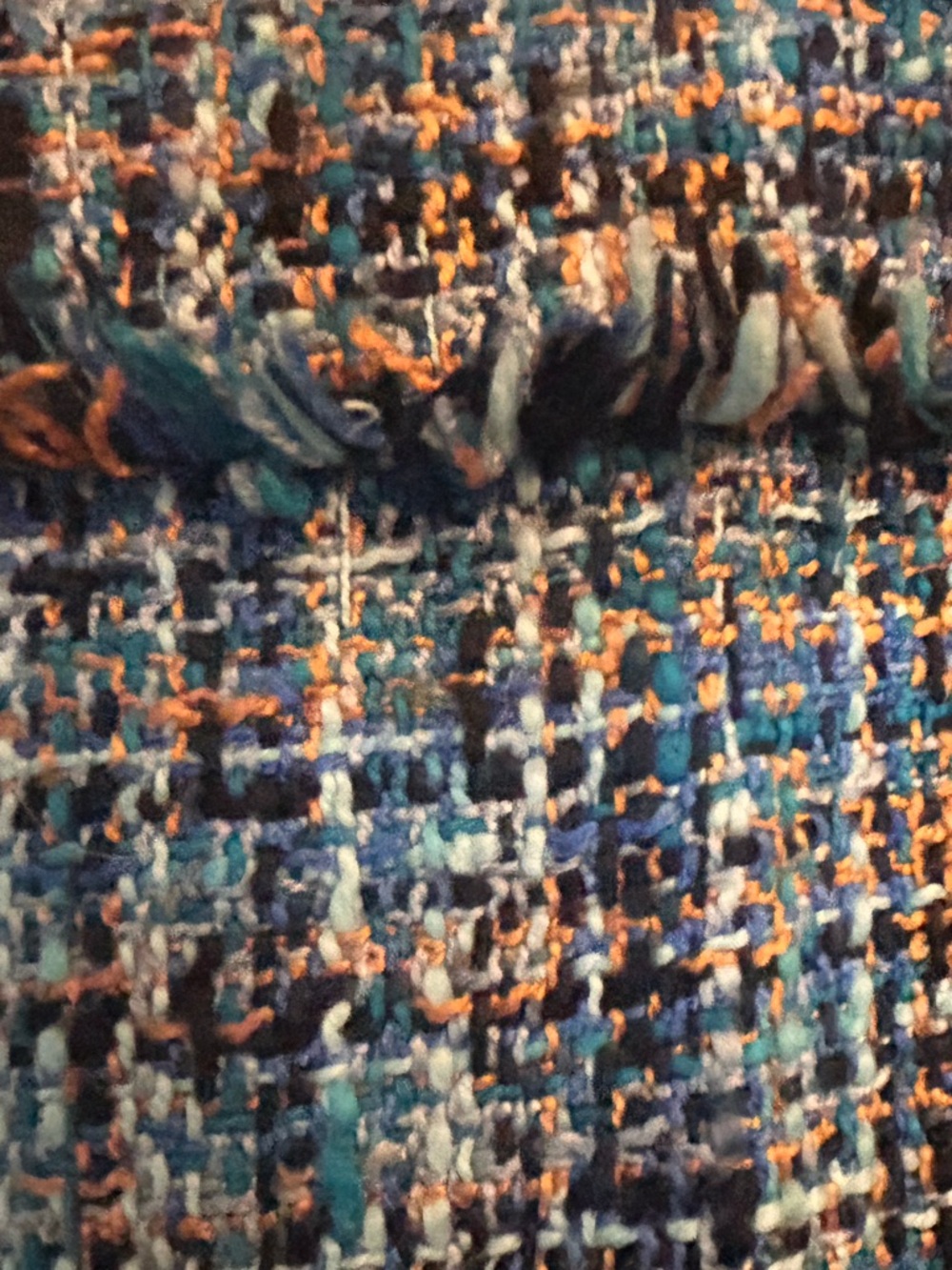 LOFT Blue Multi-Thread Tweed Mini Skirt - Picture 6 of 7